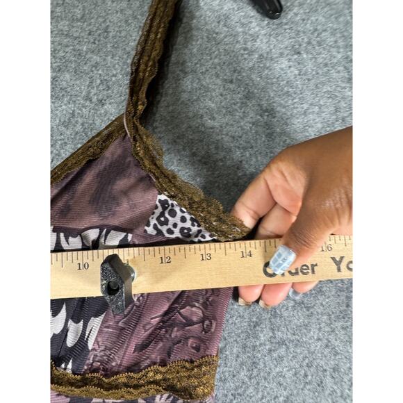 Y2K Babydoll Dress Women Small Patchwork‎ Lace Maxi Boho Whimsigoth Grunge - Picture 3 of 7